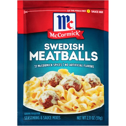 Swedish Meatballs Seasoning and Sauce Mix 6/2.11oz